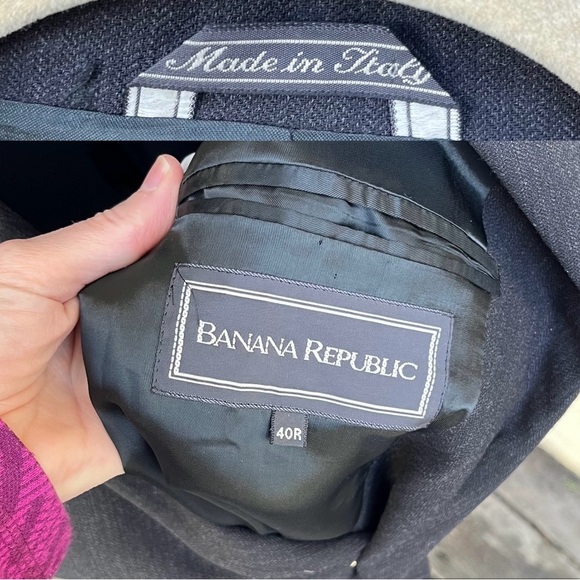 Banana Republic Men’s 100% Wool Blazer Sz 40R - Picture 3 of 16